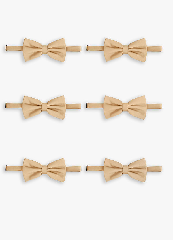 front Nœud papillon extensible en satin ajustable – Ensemble de 6 pièces