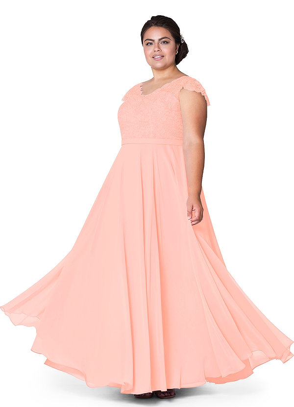  Azazie  Cheryl Bridesmaid  Dress  Coral  Azazie 