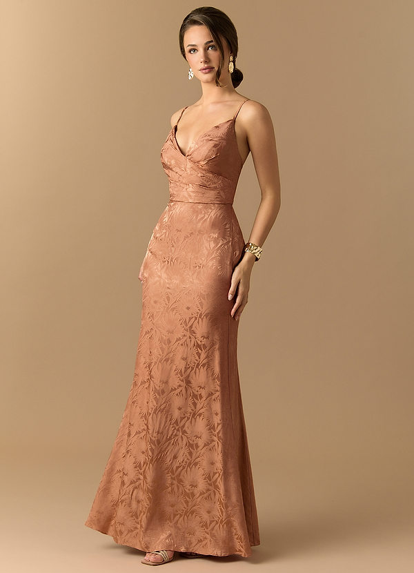 Beata Amber Bronze Maxi Dress image1