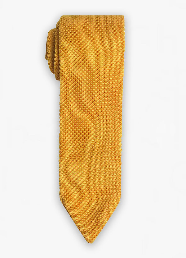 front Men's Knitted Wide Tie