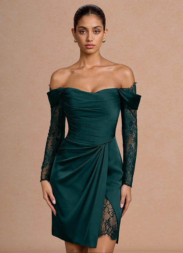 Gizela Mini Klänning Skogsgrön image1