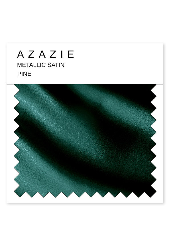 front Azazie Pine Metallic Satin Swatch