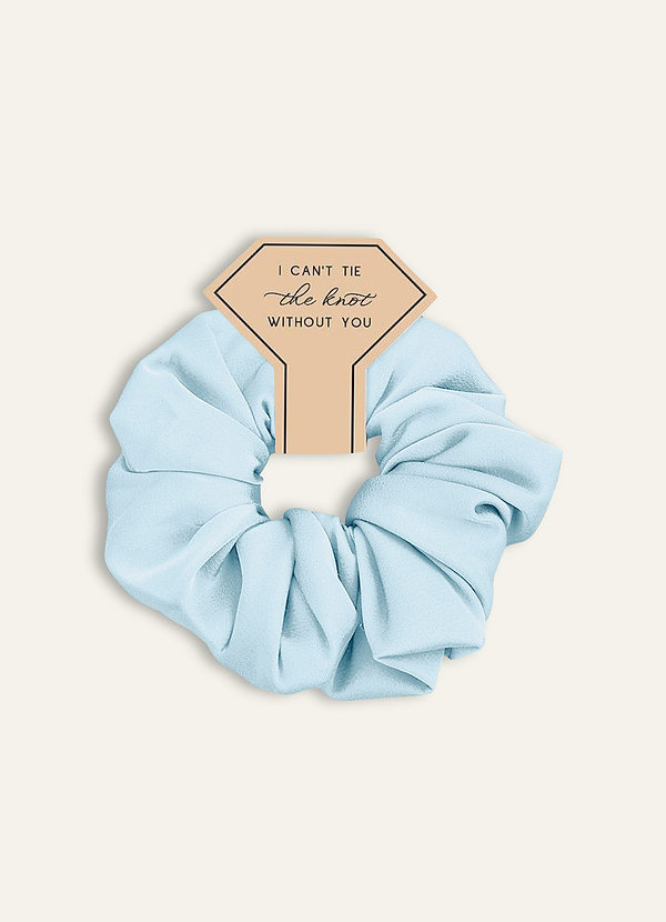 front Matchande färg blandad färg Brudtärna Stretch Satin Over Size Scrunchie Set