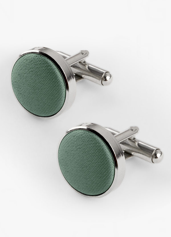 front Rounded Matte Satin Cuff Links