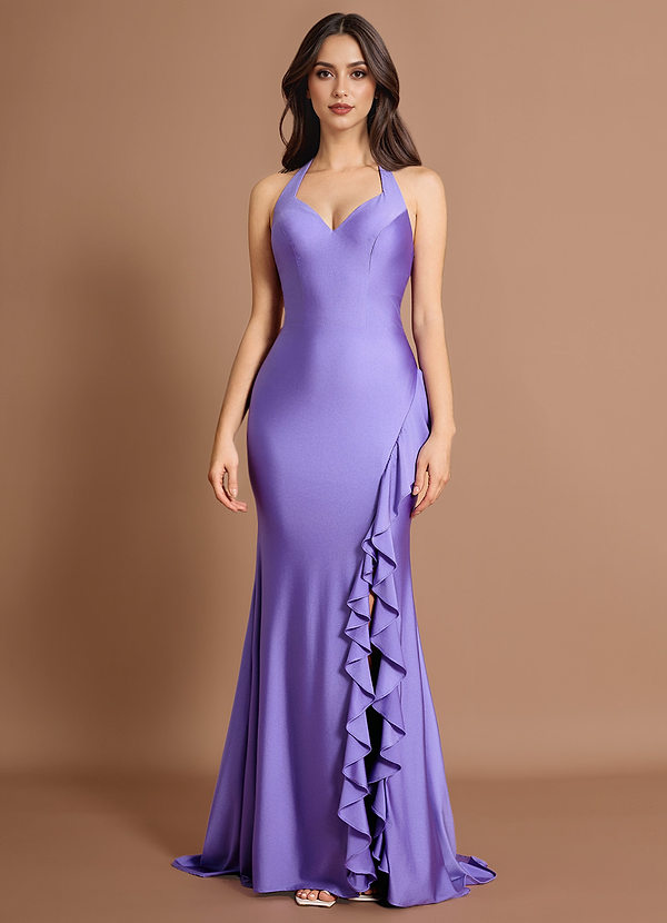 Orlina Light Purple Maxi Dress image1