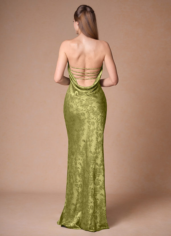 Ondine Moss Navy Strapless Dress image1