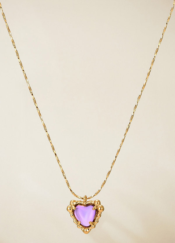 front Collar de corazón delicado