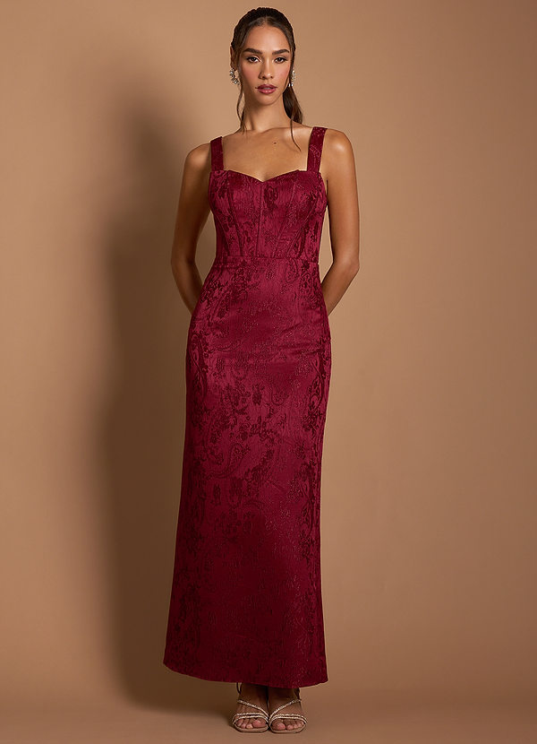Vestido Frambuesa Oscura Largo Mandi image1