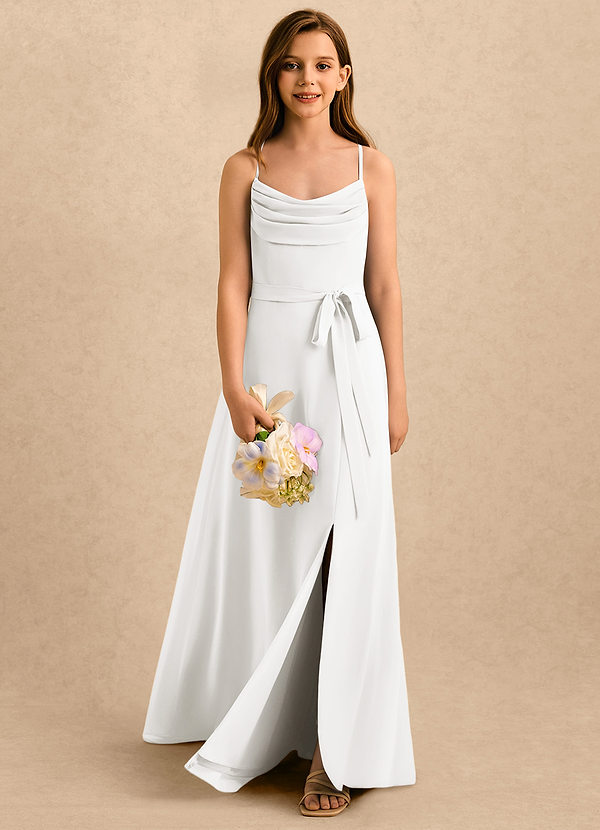 Azazie Jasslyn Girls Formal Sukienki dla dziewczynek sypiących kwiaty  image1