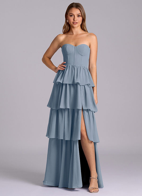 Azazie Faye Bridesmaid Dresses Twilight A-Line Sweetheart Neckline Chiffon Dress image1