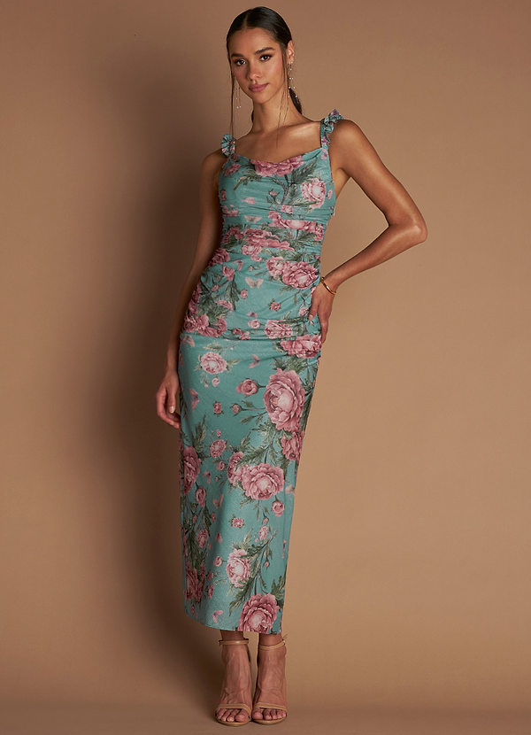 Robe Longue Impression De La Roseraie Ginette image1