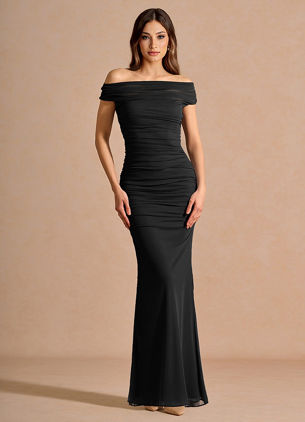 Coraliea 블랙 맥시 드레스 image1