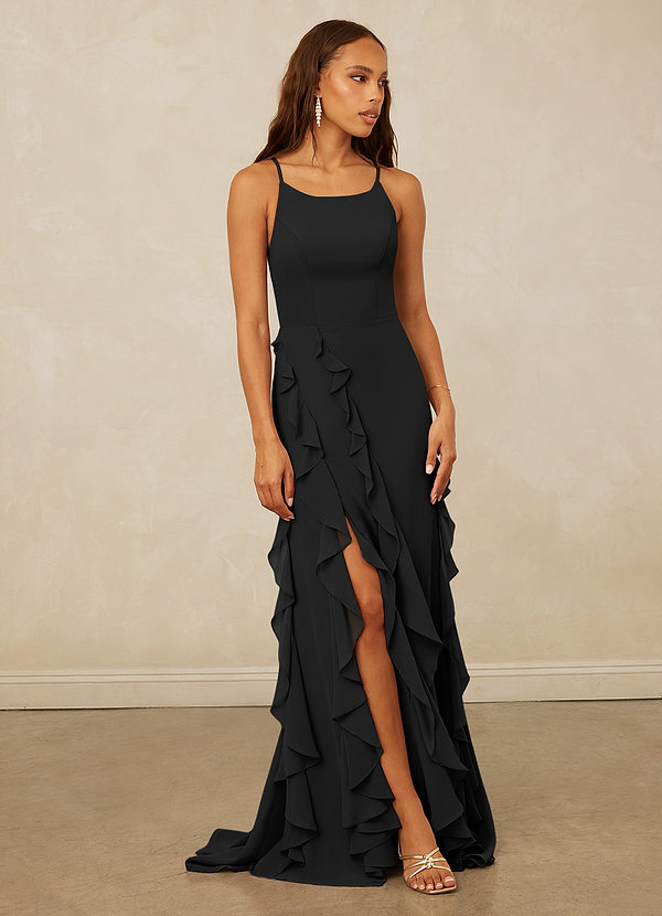 Christian Siriano Bridal for Azazie 1006 Bridesmaid Dresses Ruffle Chiffon Mermaid Dress image1