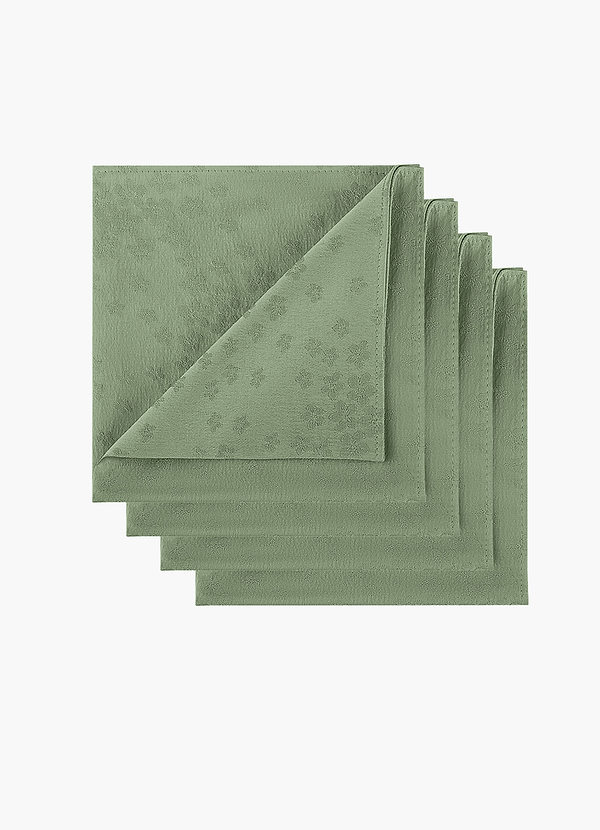 front Jacquard Pocket Square Set – 4 Pieces