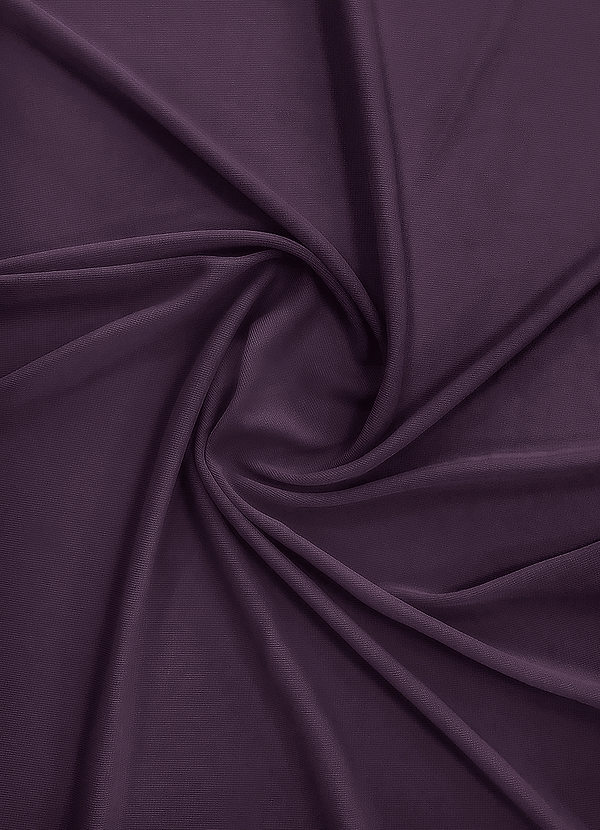 front Azazie Pflaume Stretch-Mesh-Stoff Meterware