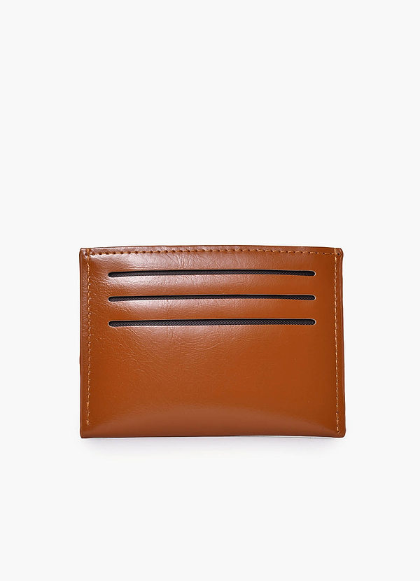 Schlanke Herren-Geldbörse aus Leder mit Kartenhalter front