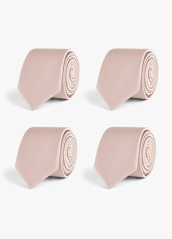 front Set di cravatte slim in raso elasticizzato – 4 pezzi