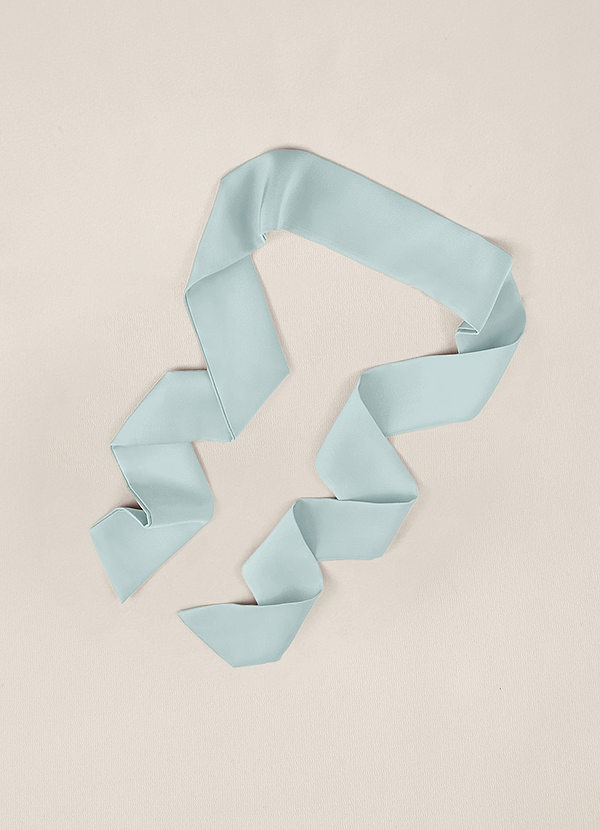 front Matching Color Stretch Satin Hair Scarf