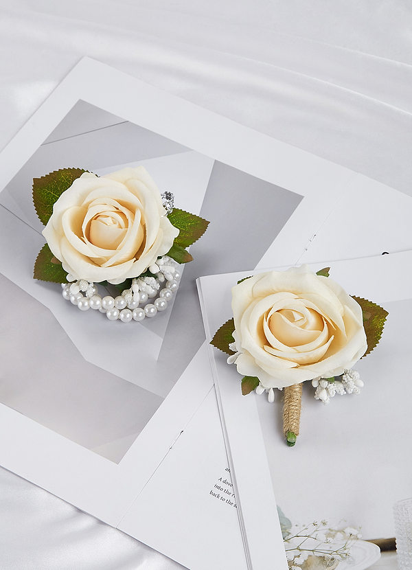 front Two-Piece Corsage and Boutonniere Set
