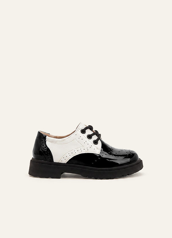 front Boys Wedding Brogue Patent Leather Shoes