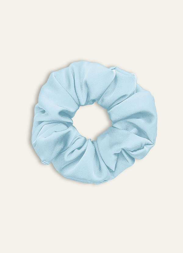 front Matching Color Bridesmaid Stretch Satin Over Size Scrunchies 3Pack