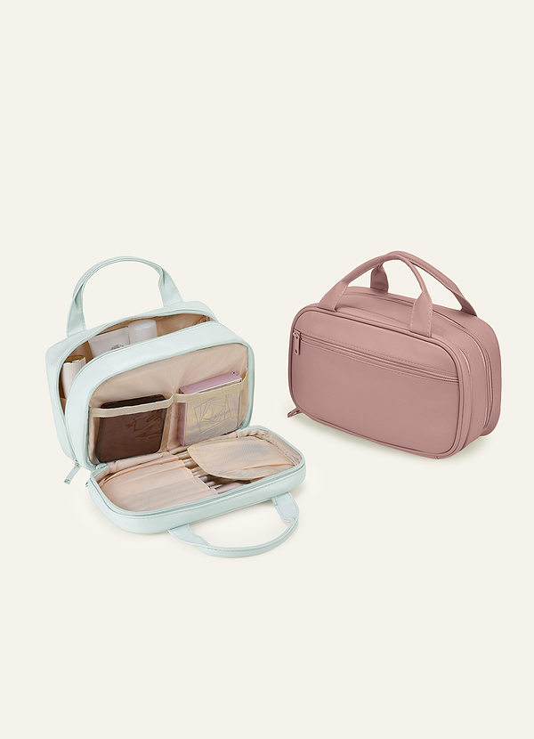 front Neceser de maquillaje de gran capacidad con múltiples compartimentos