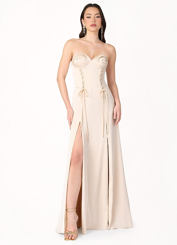 Willow Cream Lace Up Gown image1