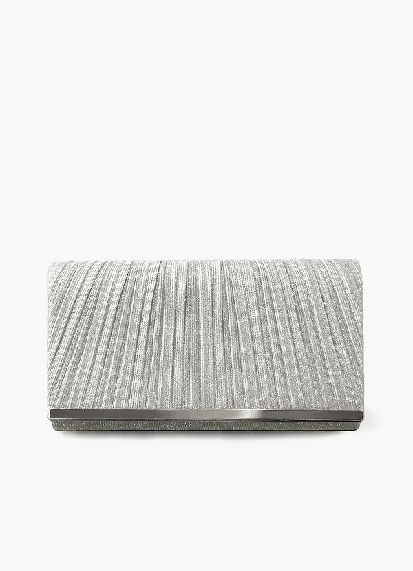 front Pleats Elegant Clutch Bag
