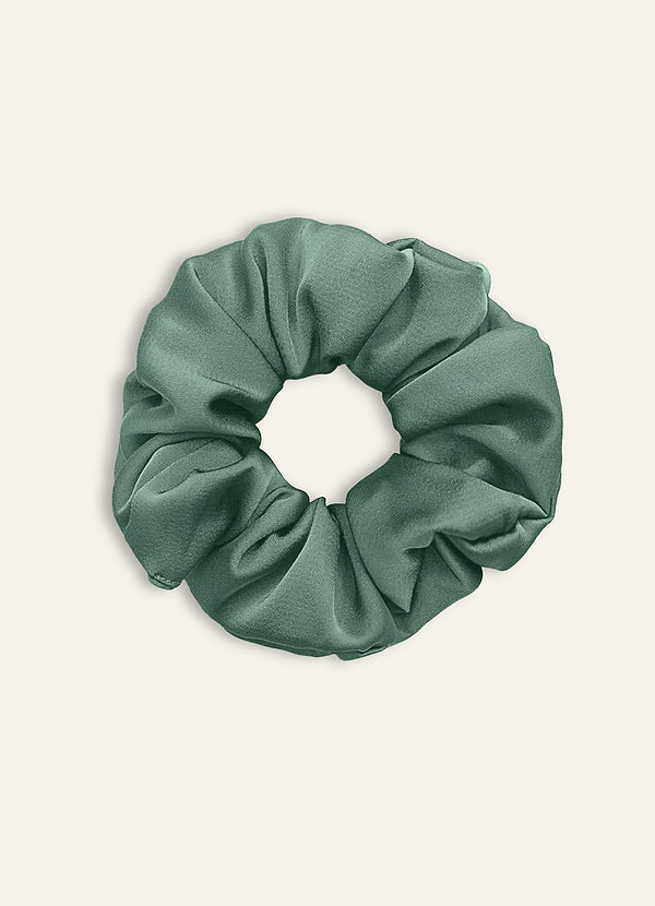 front Matching Color Bridesmaid Stretch Satin Over Size Scrunchies