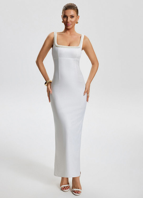 Robe Midi Blanc Aure image1