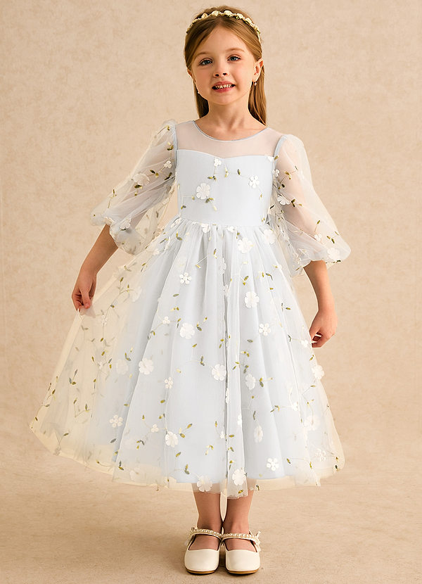 Elowen Vestidos de arras Vestido Marfil de Encaje de Línea A con Escote corazón image1