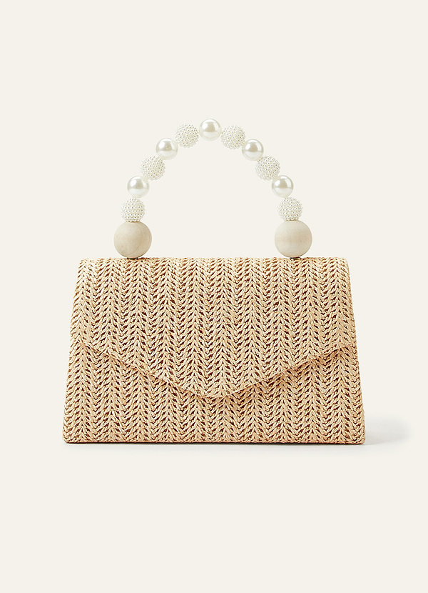 front Borsa in vimini intrecciato