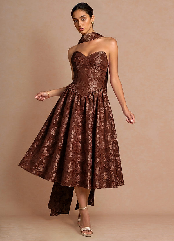 Elspeth Mocha Coco Midi Dress image1