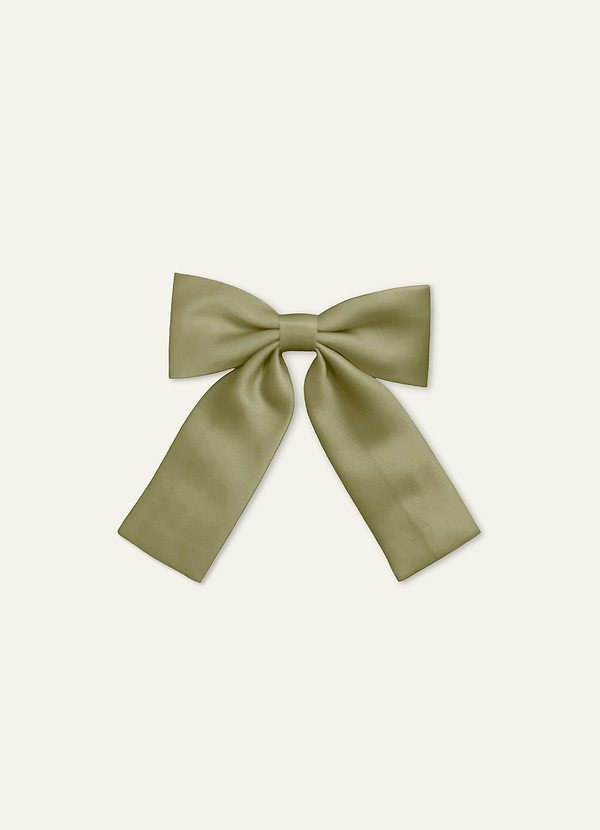 front Hårspännen i satin med rosett för flickor