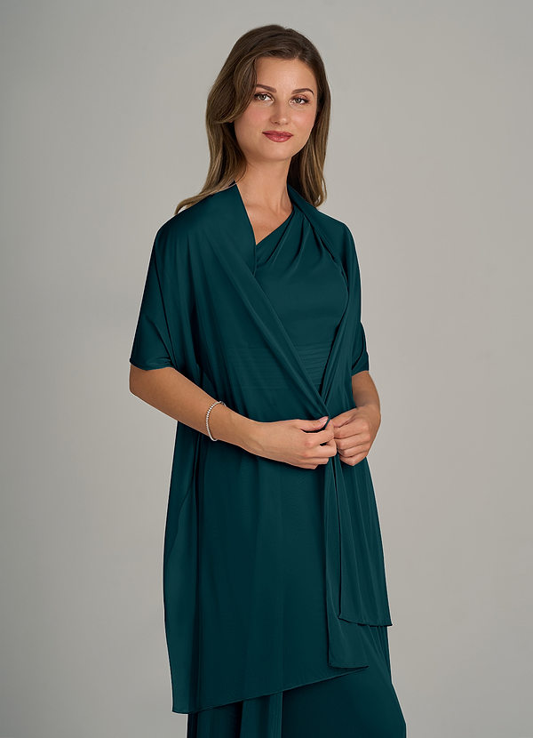 front Azazie Matching Color Ireland Mesh Shawl