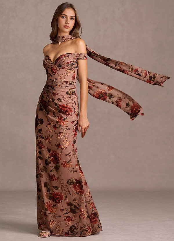 Maxi jurk Adaline Mauve Multi image1