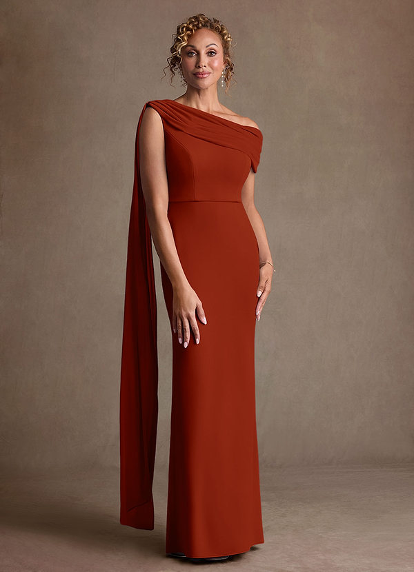 Azazie Bassi Suknie dla Matki Panny Młodej Syrena Zza ramienia Siatka Długość podłogi Sukienka image1