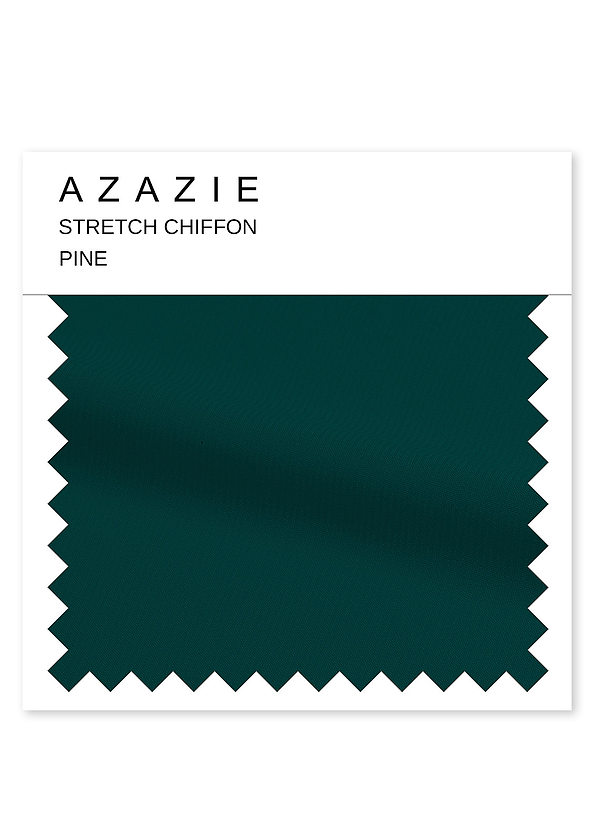 front Azazie Pine Stretch Chiffon Swatch