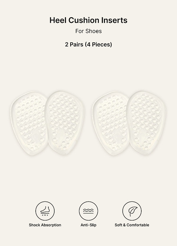 front 2 pares de almohadillas de gel invisibles para los pies