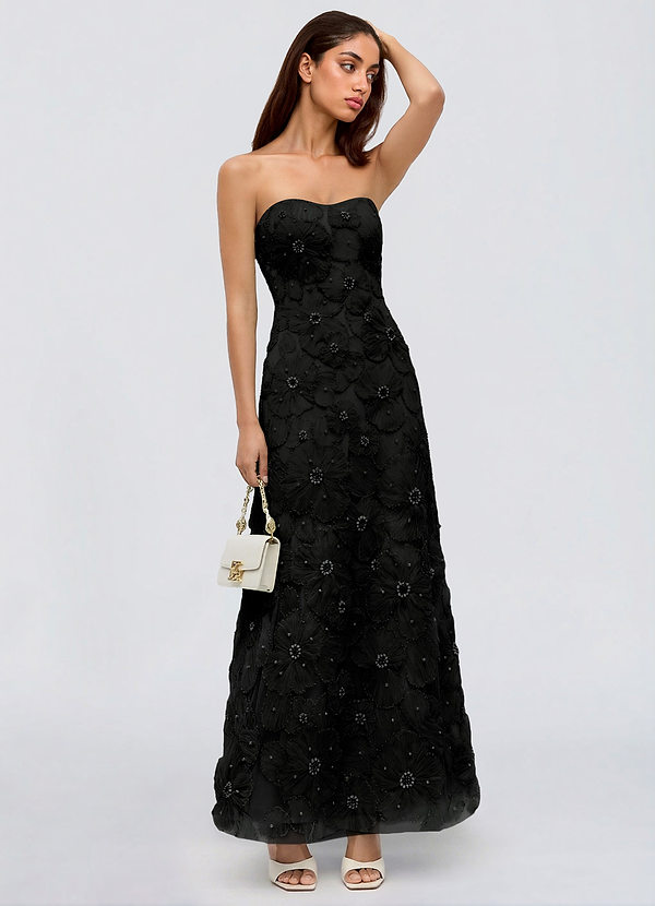 Aiselle Black Maxi Dress image1