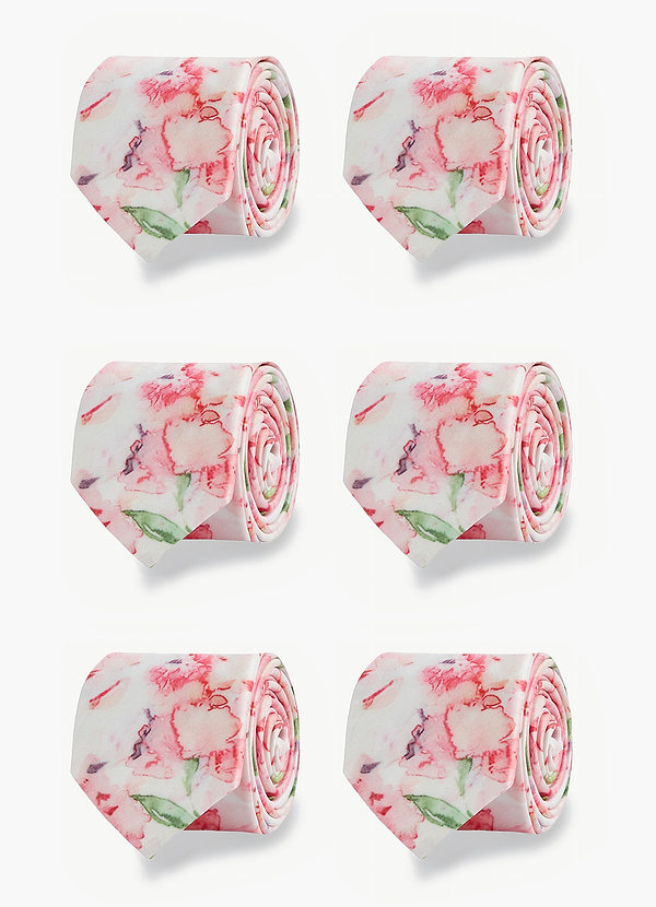 front Matt Szatén Összeillő Vőlegény Nyakkendő Szett – 6 Darab