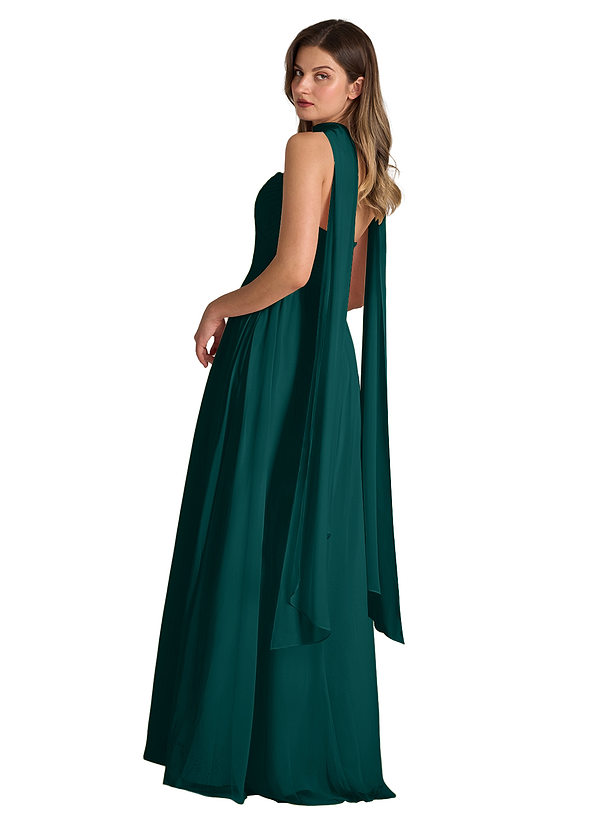 front Azazie Matching Color Chiffon Scarf