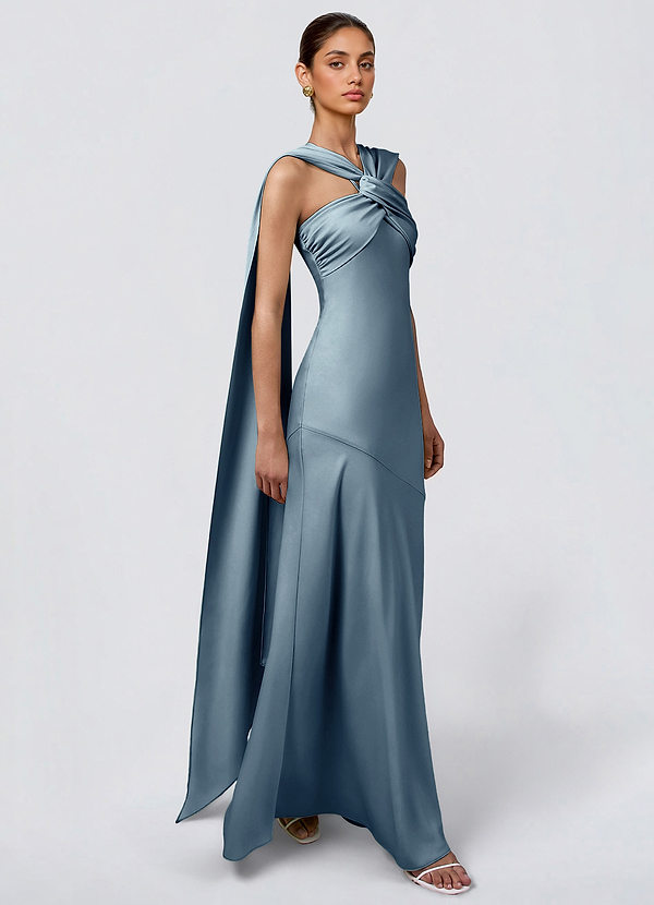 Vestido Azul Pálido Largo Sloane image1