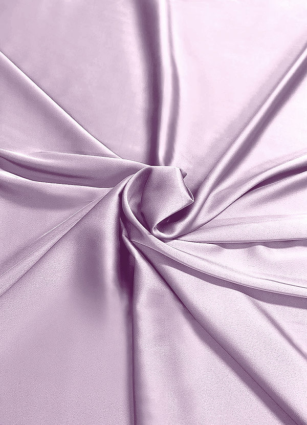 front Azazie Frosted Lilac Stretch Satin Fabric By the Yard
