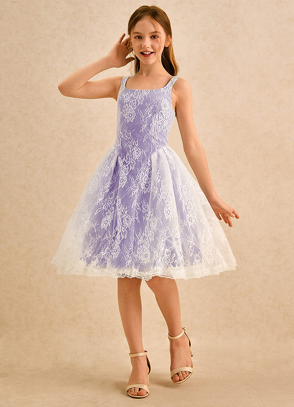 Azazie Cubbie Girls Formal Flower Girl Dresses Tahiti A-Line Lace Dress image1