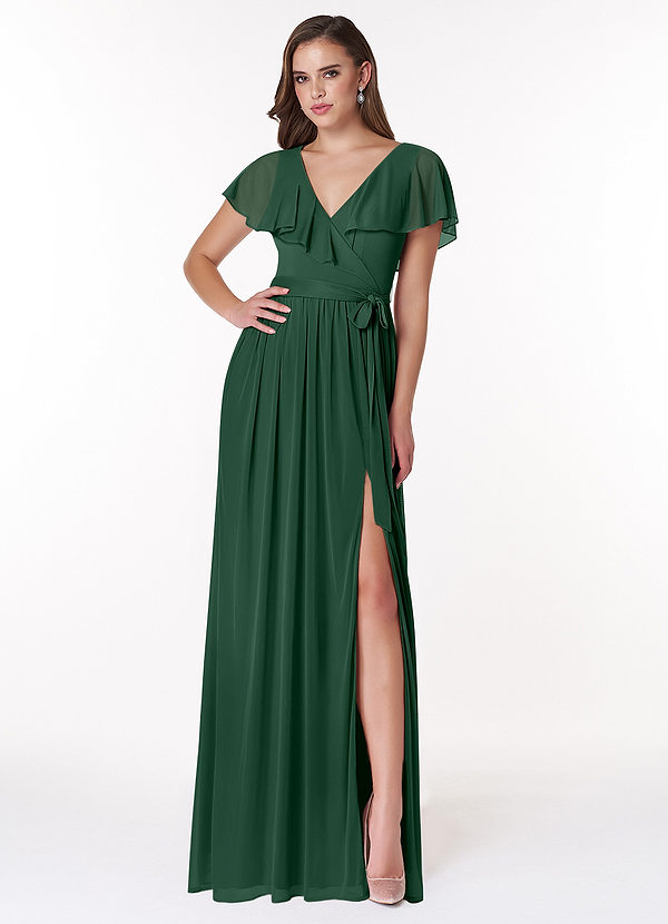 Jael A-Line V-Neck Mesh Dress