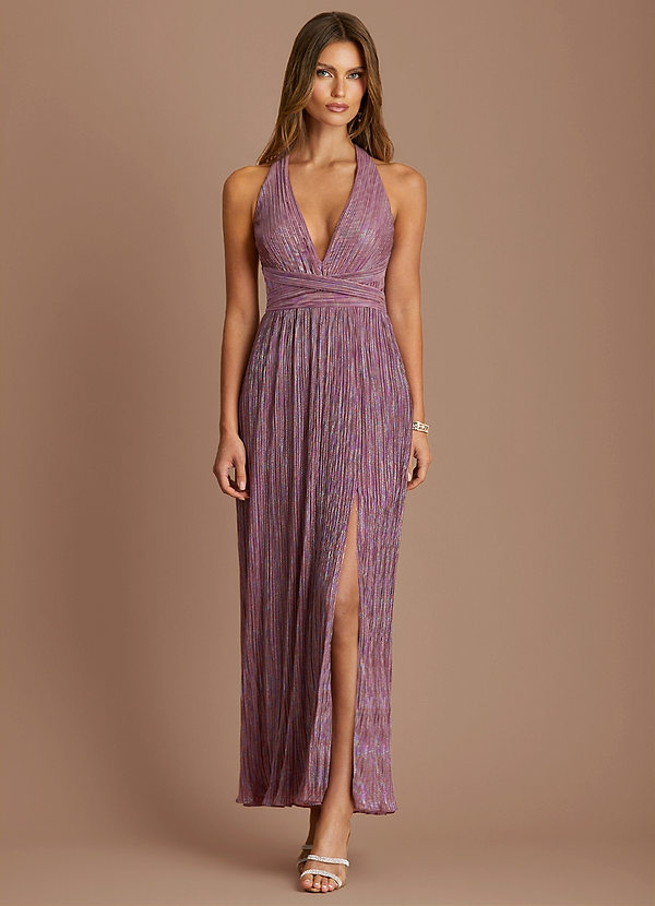 Kara Iridescent Mauve Midi Dress image1