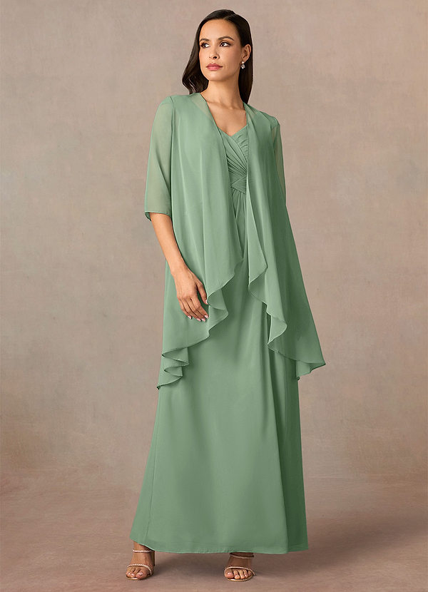 front Azazie Matching Color Olivia Chiffon Wrap