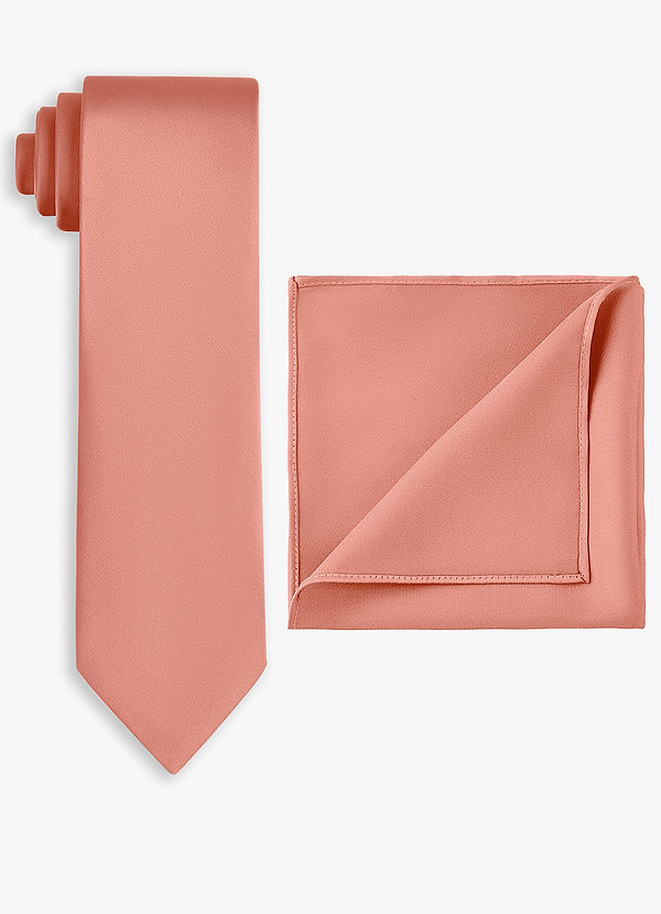 front Stretch Satin Wide Tie and Pocket Square Set
