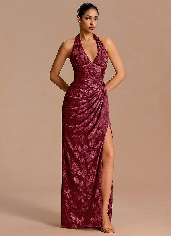 Tina Wine Maxi Dress image1